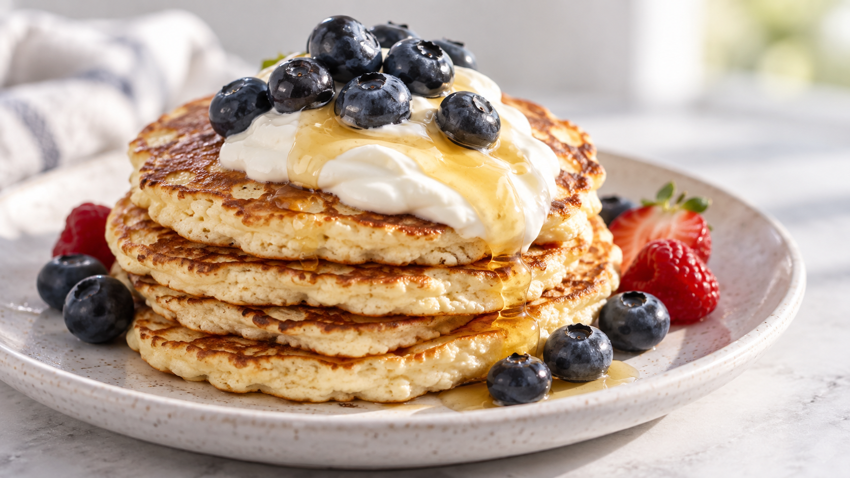 Protein Cottage Cheese Pancakes