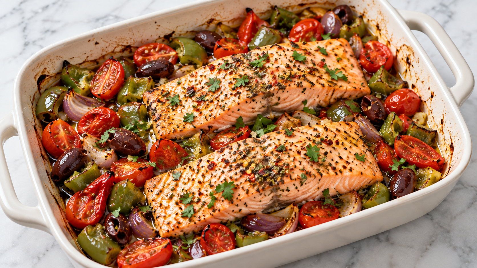 Salmon & Herb-Roasted Vegetables