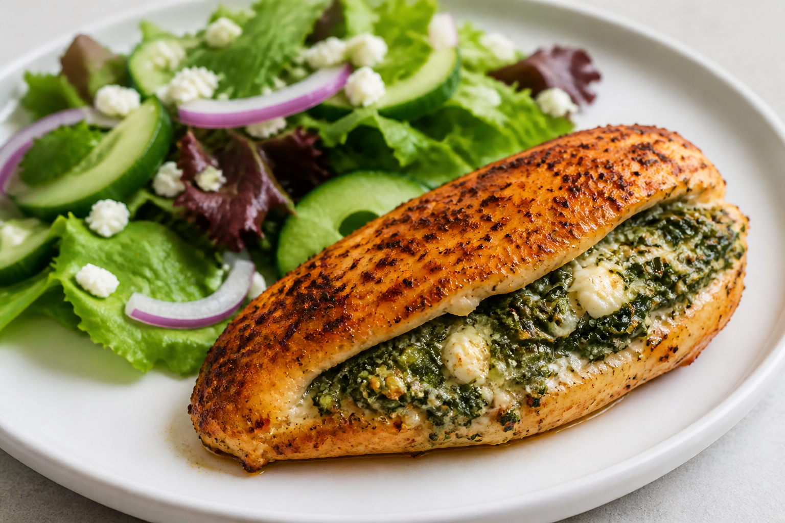 Spinach & Feta Stuffed Chicken